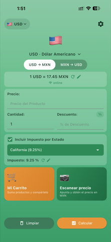 Xchange Price — conversión de divisas